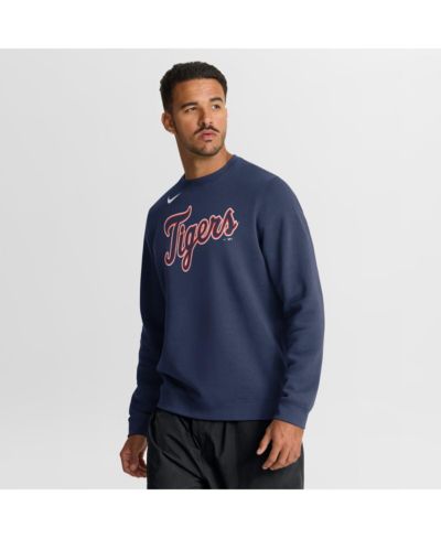 Мужское свитшот Nike Detroit Tigers Primetime Wordmark темно-синее