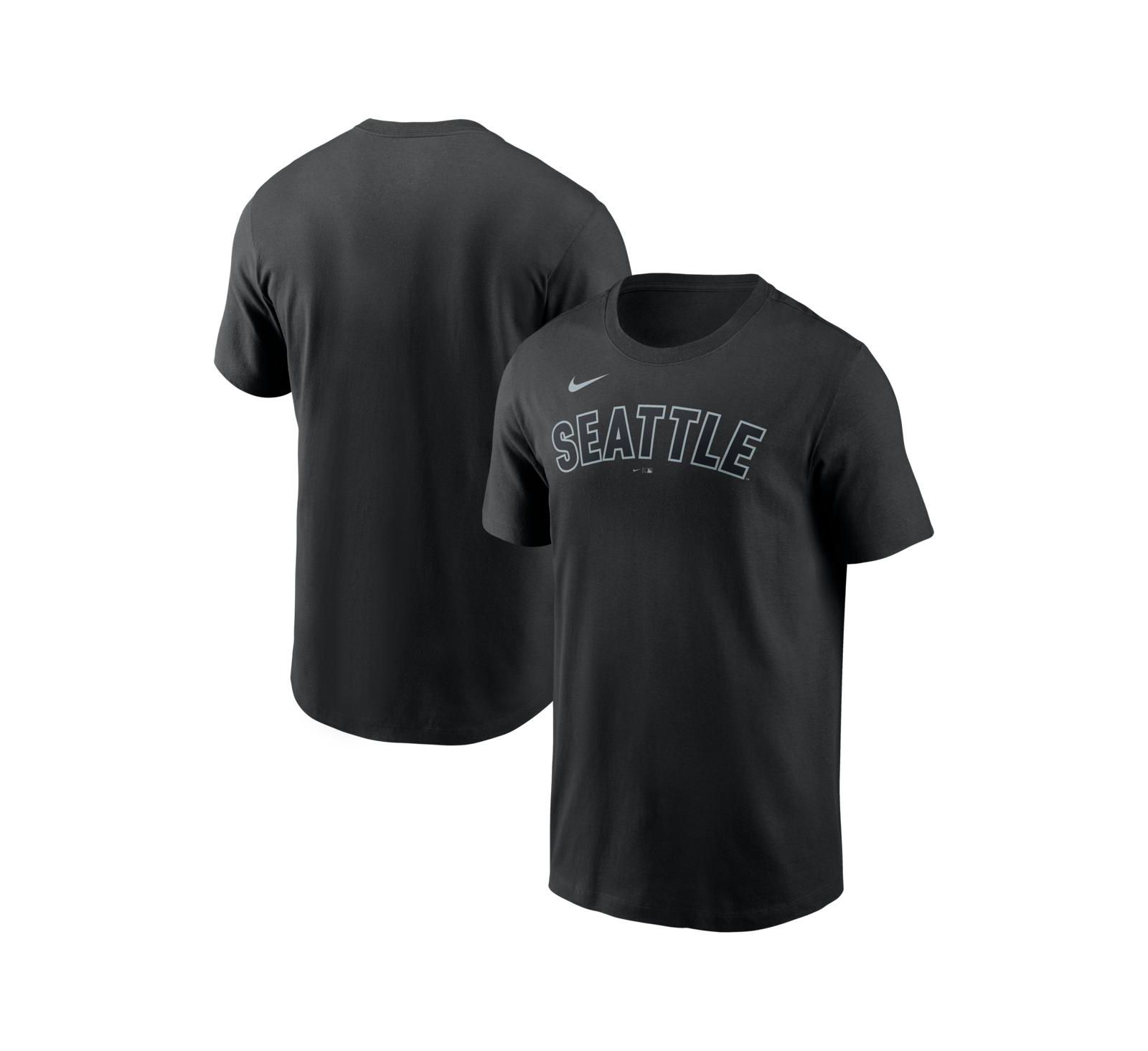 Nike Men's Black Seattle Mariners Alternate Wordmark T-Shirt