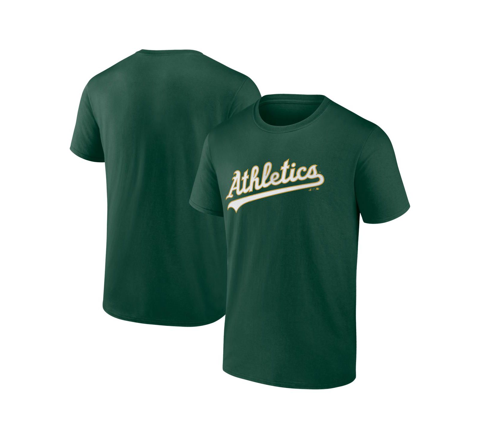 Мужская футболка Logo Athletic Green с надписью Wordmark