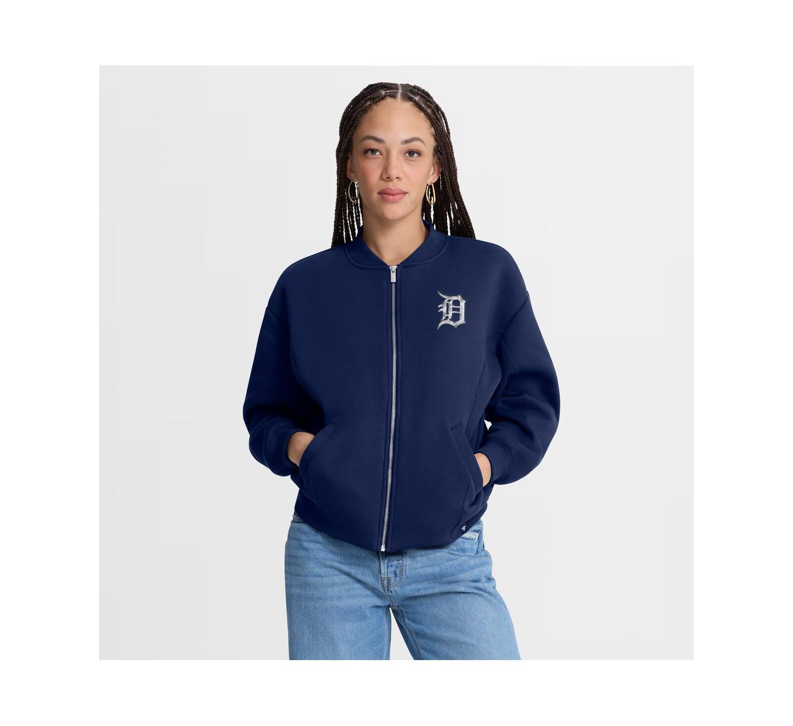 Женская куртка Fanatics Navy Detroit Tigers Oversized Rage Against Full-Zip