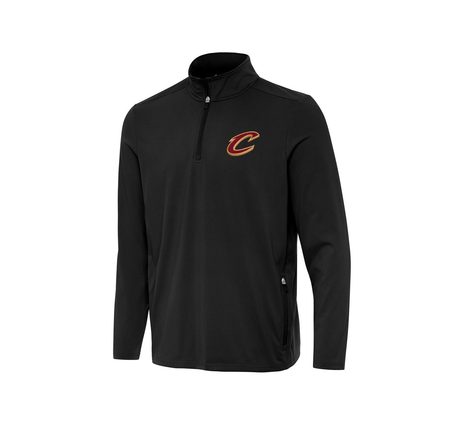 Мужская кофта Antigua Cleveland Cavaliers Perilous Quarter-Zip черная
