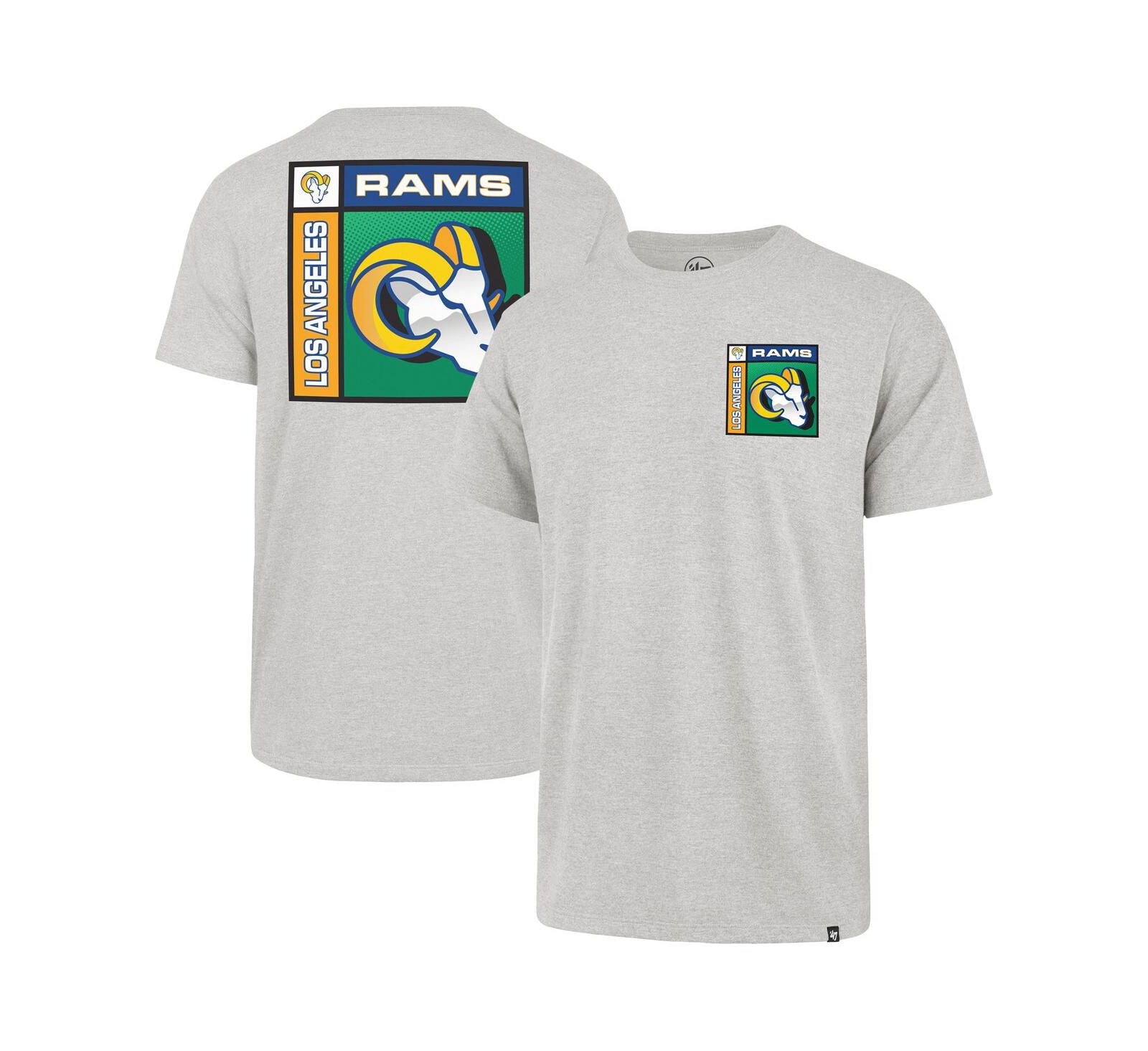Мужская футболка '47 Brand Gray Los Angeles Rams Chrome Plate Franklin