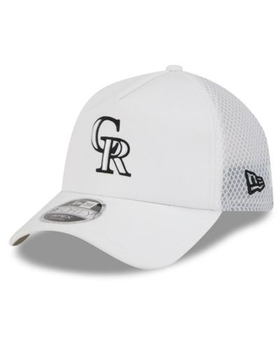 New Era мужская белая кепка Colorado Rockies 2026 Batting Practice Apex 9FORTY регулируемая тракер-кепка