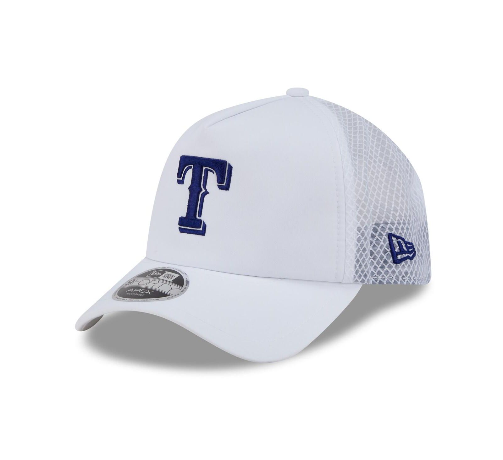 New Era Мужская кепка 9FORTY Adjustable Trucker Texas Rangers White 2026 Batting Practice Apex