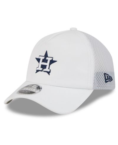 Мужская регулируемая кепка-тракер New Era White Houston Astros 2026 Batting Practice Apex 9FORTY