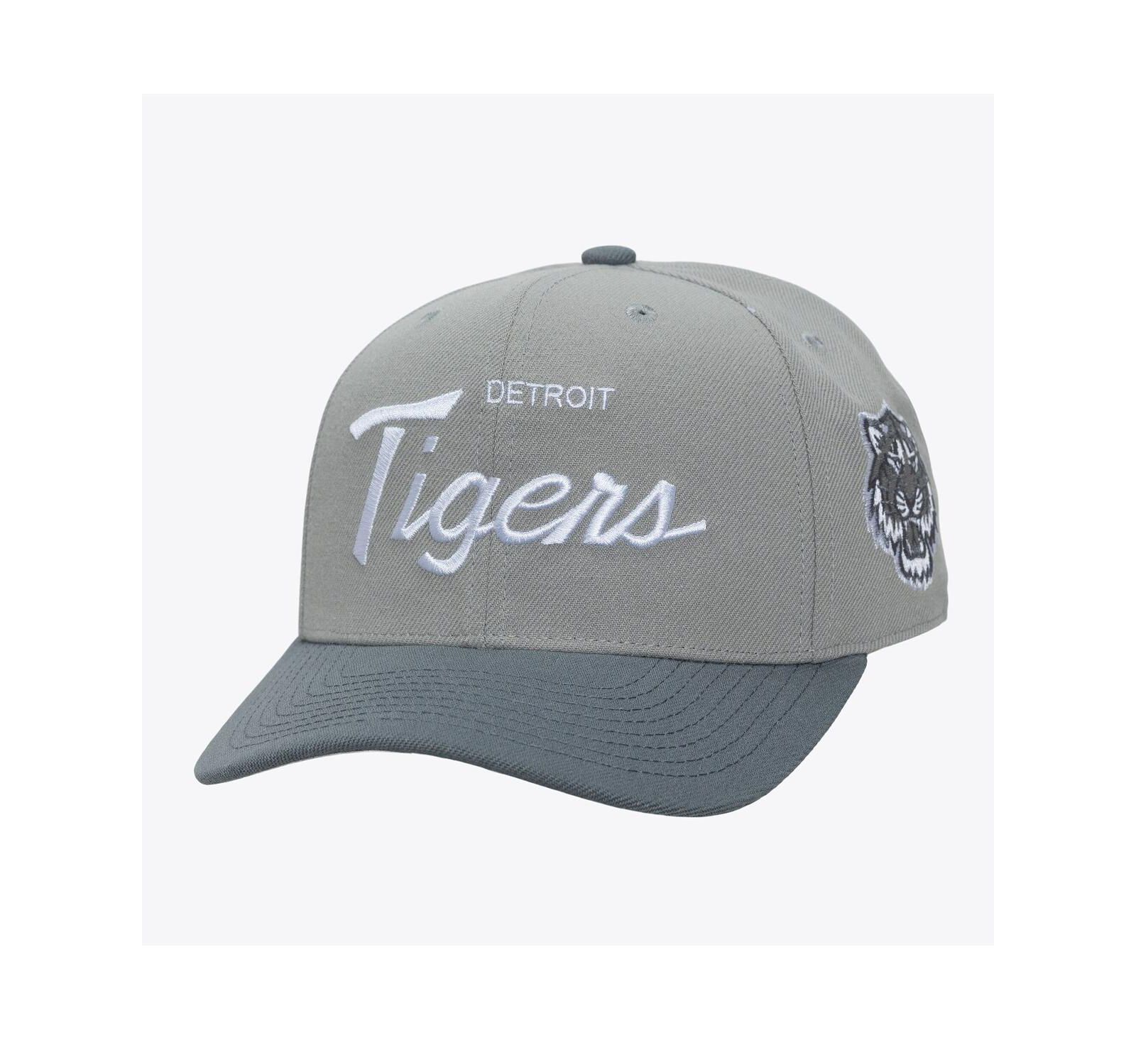 Мужская бейсболка Mitchell & Ness Gray Detroit Tigers Thunderstorm Head Coach