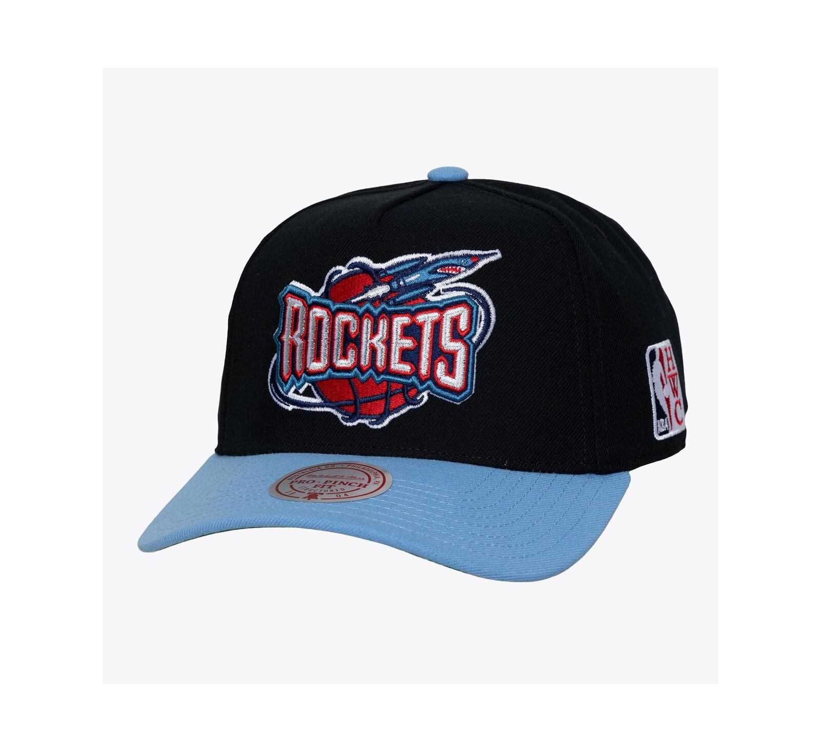 Кепка Mitchell & Ness Men's Black Houston Rockets Legendary Home Pro Pinch Snapback