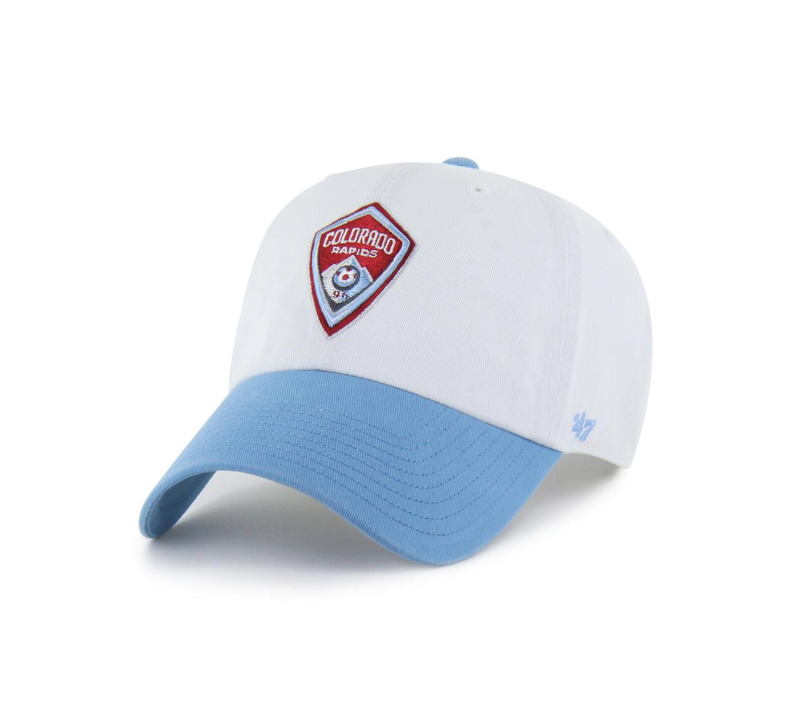'47 Brand Men's White Colorado Rapids Two-Tone Clean Up Adjustable Hat