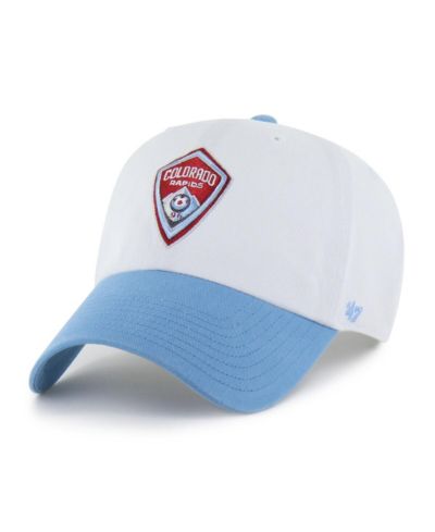 '47 Brand Men's White Colorado Rapids Two-Tone Clean Up Adjustable Hat