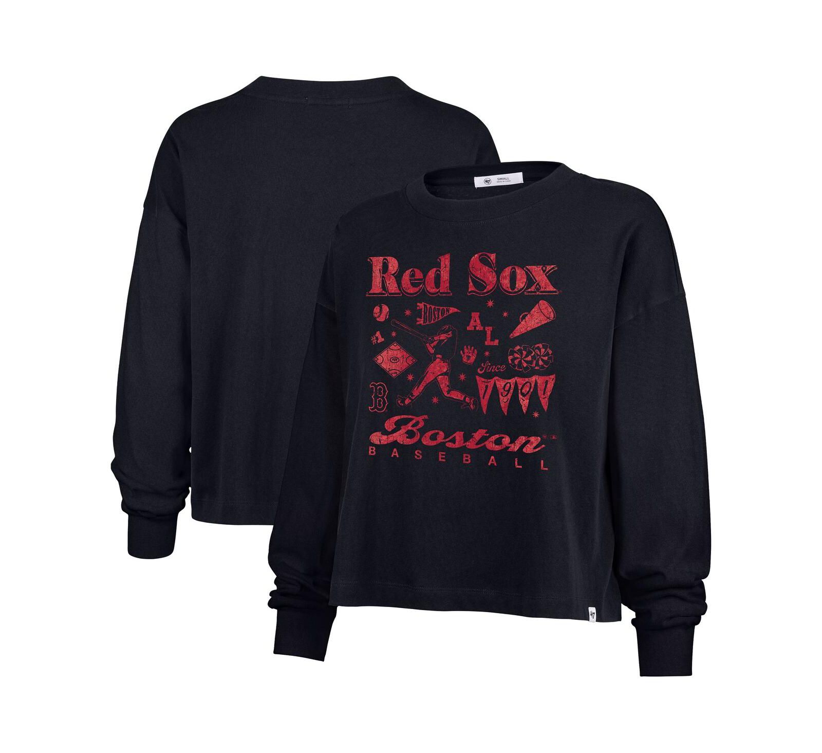 '47 Brand Women's Navy Boston Red Sox Team Collage Sydney Long Sleeve T-Shirt