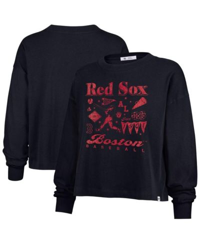 '47 Brand Женская футболка с длинным рукавом Boston Red Sox Team Collage Sydney