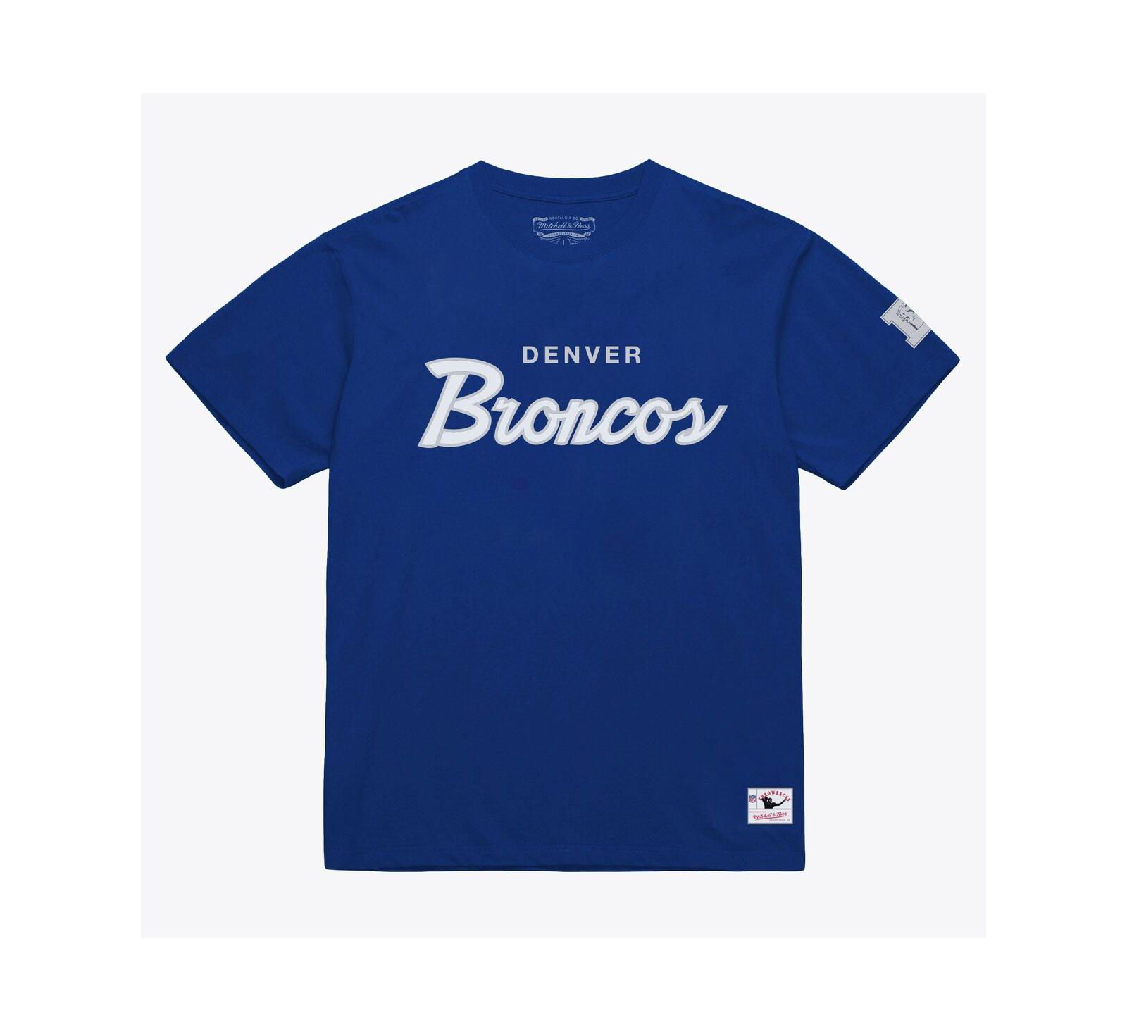 Мужская футболка Mitchell & Ness Royal Denver Broncos Head Coach Classic