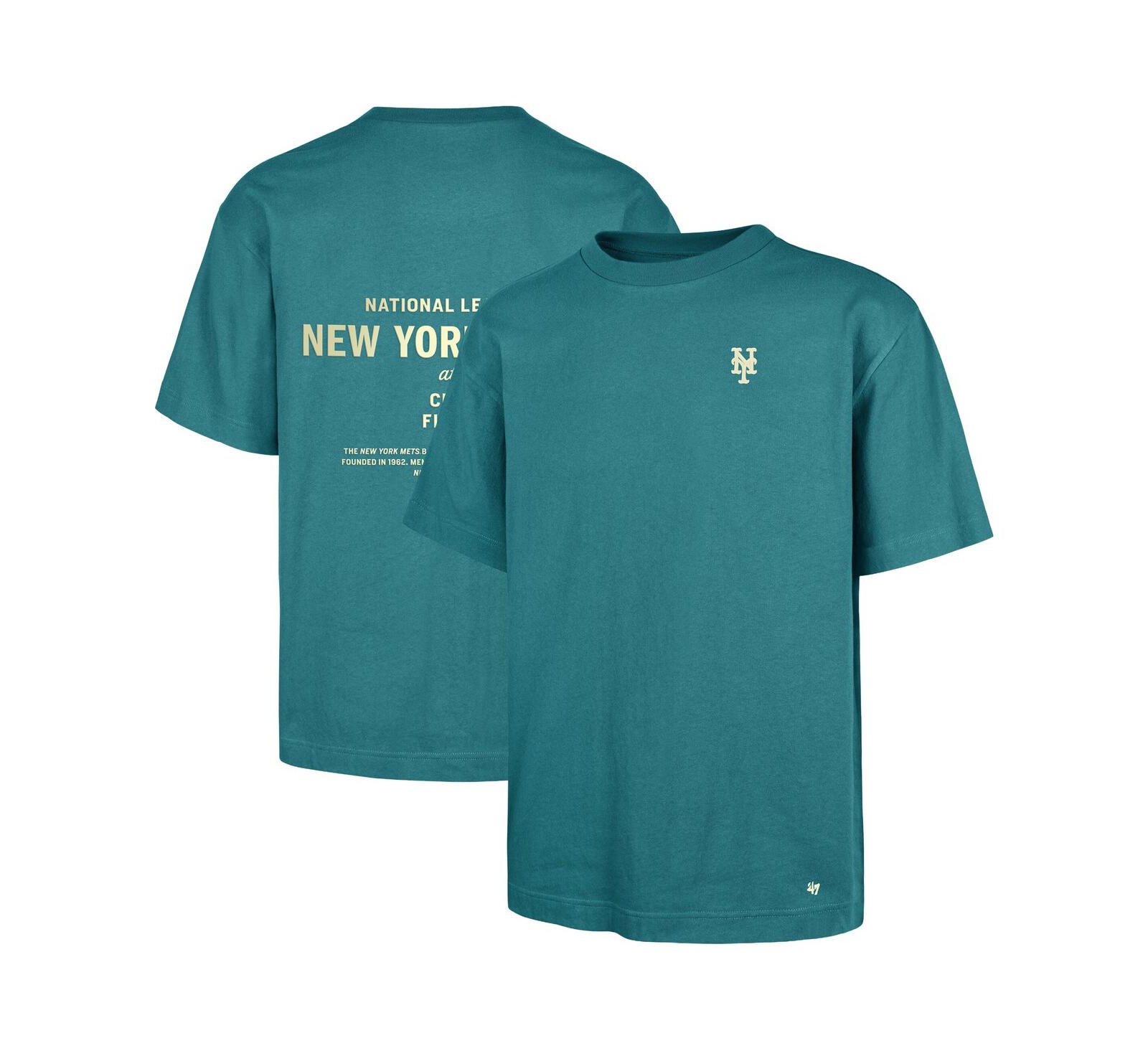 футболка '47 Brand Men's New York Mets Leon Foundation темно-зеленого цвета