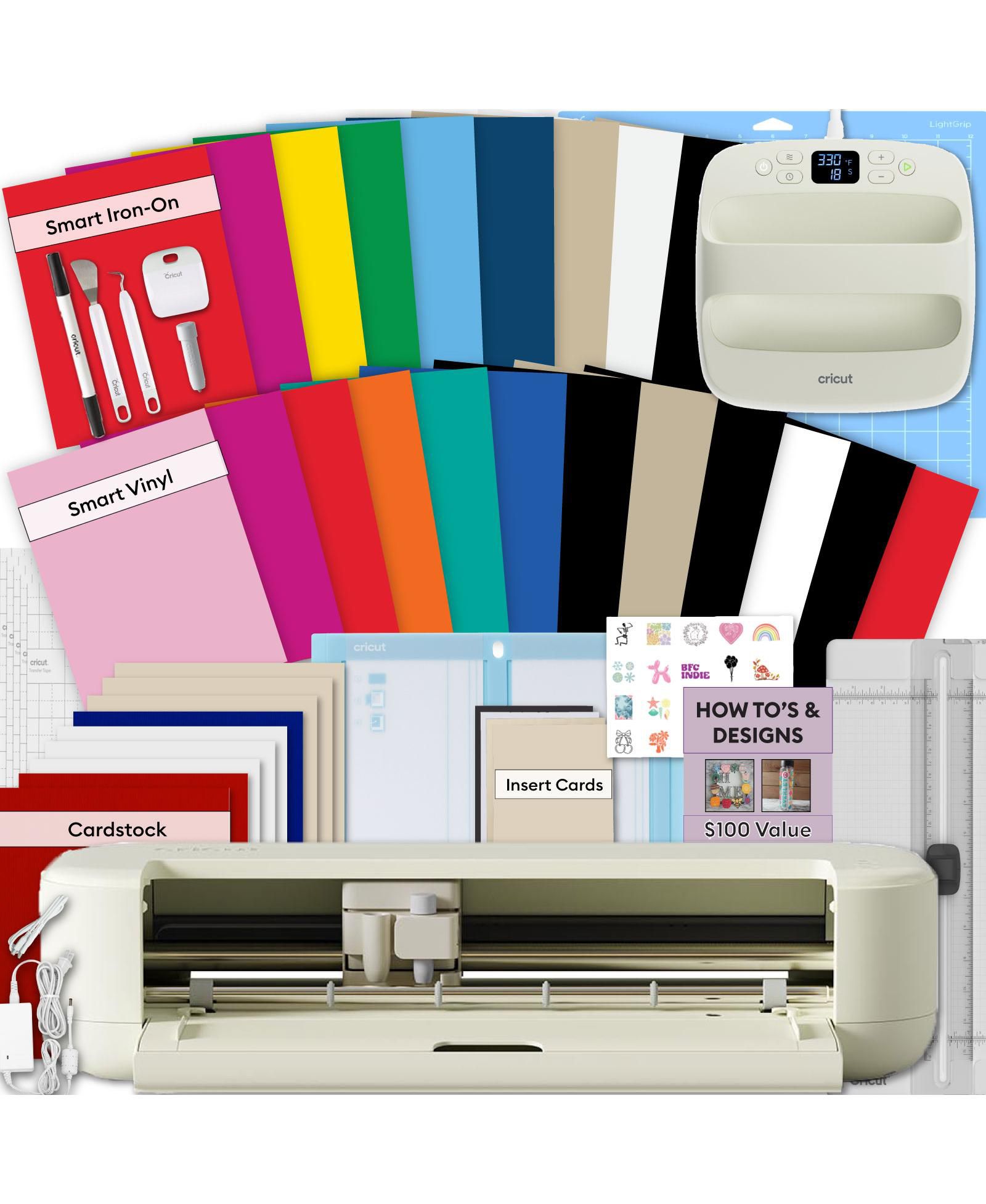 Набор Cricut Explore 5 Machine и EasyPress Essential для начинающих, радужный комплект