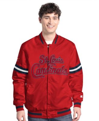 Мужская куртка Starter Red St. Louis Cardinals Scout Full-Snap Varsity