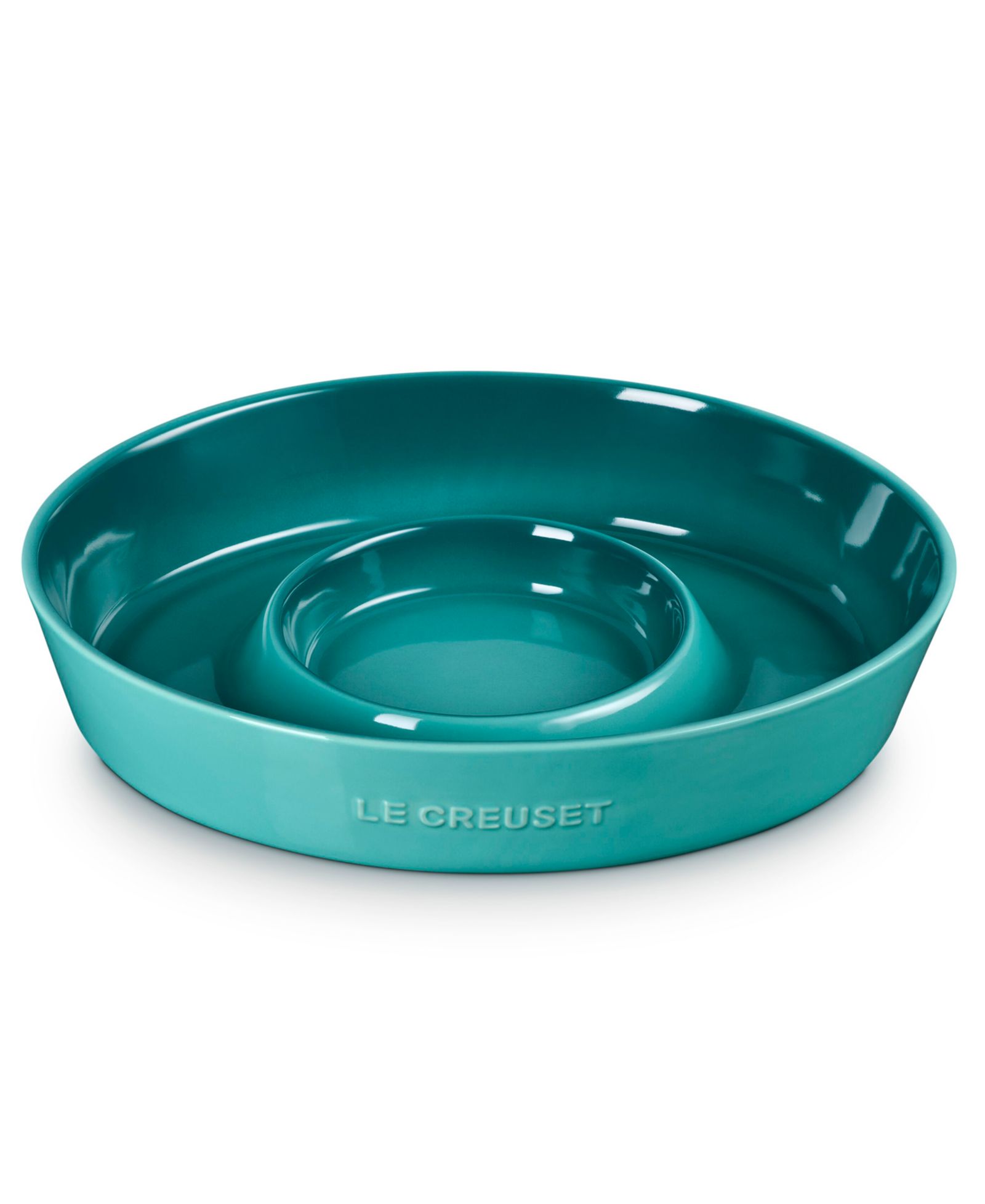 Le Creuset Signature овальное блюдо для чипсов и соуса 24 oz.