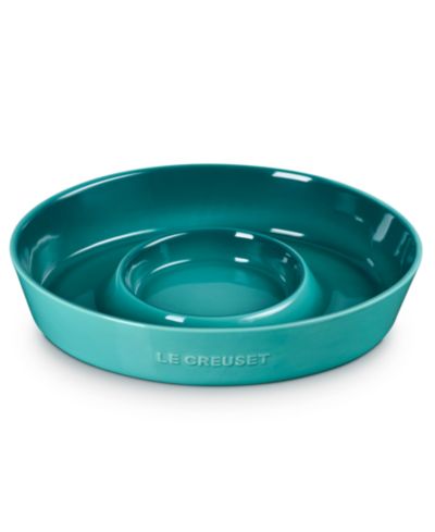 Le Creuset Signature овальное блюдо для чипсов и соуса 24 oz.