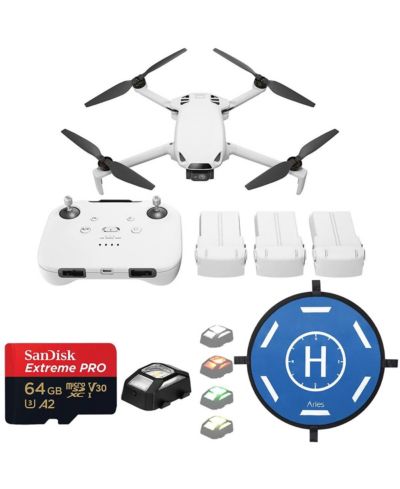 Дрон SKYROVER S1 4K Fly More Combo с контроллером, картой 64GB microSDXC и посадочной площадкой