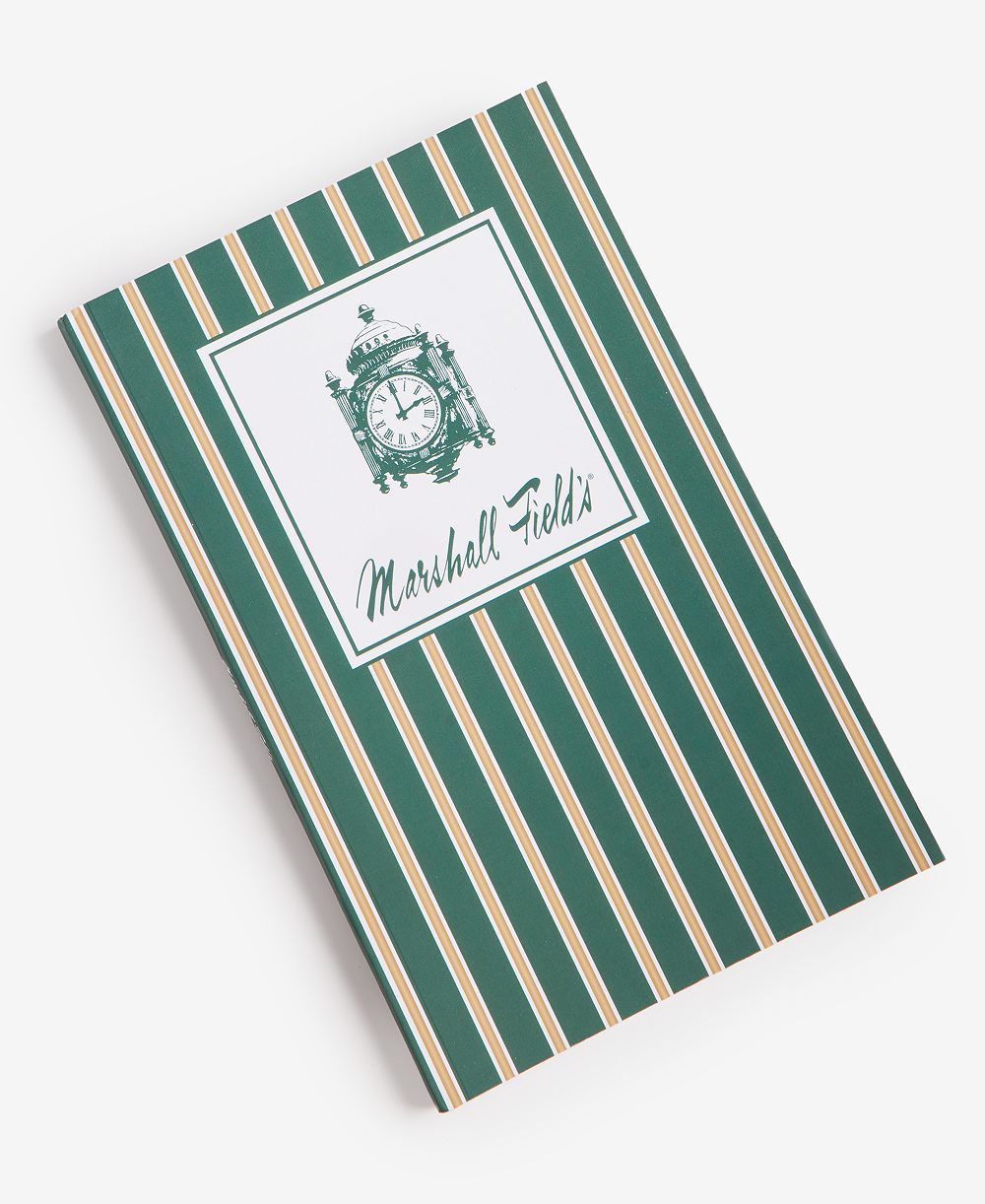 Marshall Fields блокнот в полоску с логотипом