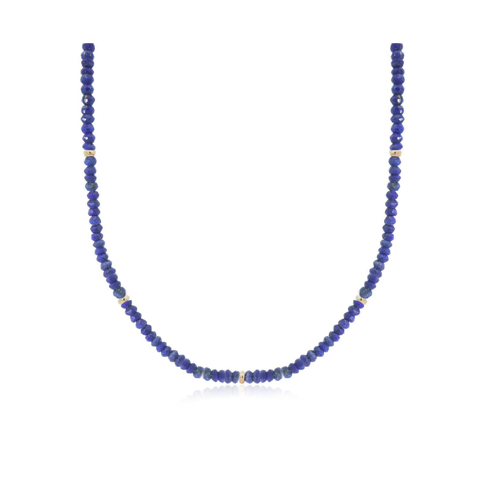 Ожерелье The Lovery Lapis Bead 14K Gold