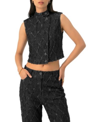 Женский джинсовый жилет Ivonne Distressed