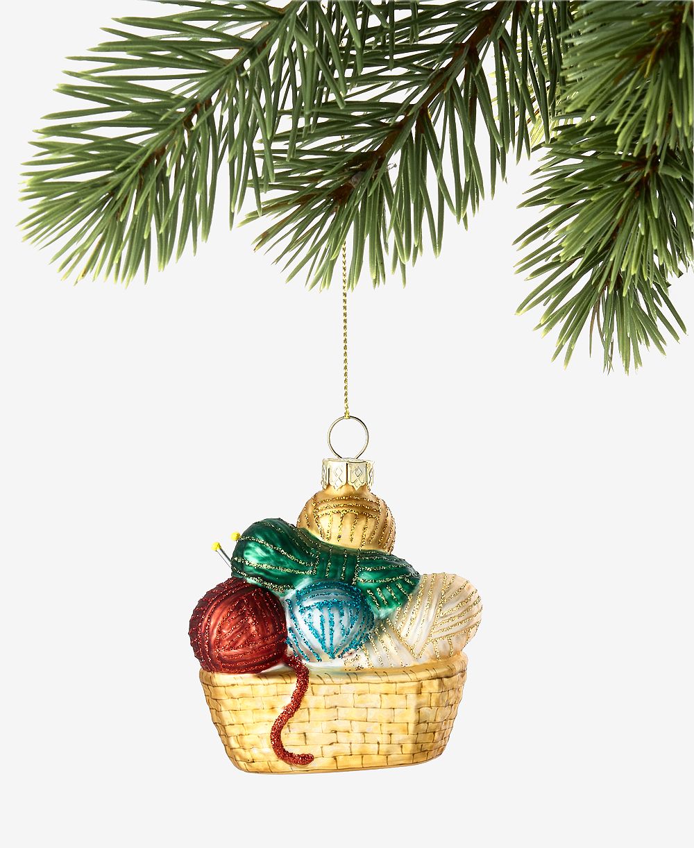 Holiday Lane эклектичный елочный шар Yarn Basket Ornament, эксклюзивно для Macy's