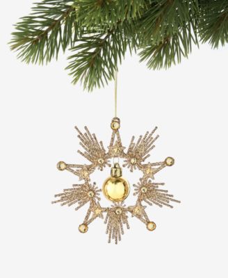 Holiday Lane Celestial Gems Star With Ball Ornament, Macy's Exclusive
