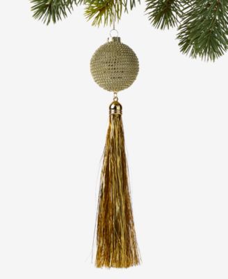 Holiday Lane Ball with Tassel Ornament, Macy's Exclusive