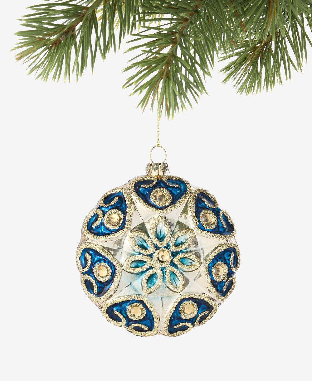 Holiday Lane Celestial Gems Disk Ornament, Macy's Exclusive