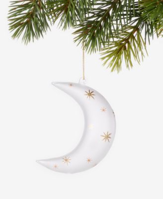 Рождественский орнамент Holiday Lane Celestial Gems Moon with Star, эксклюзив Macy's