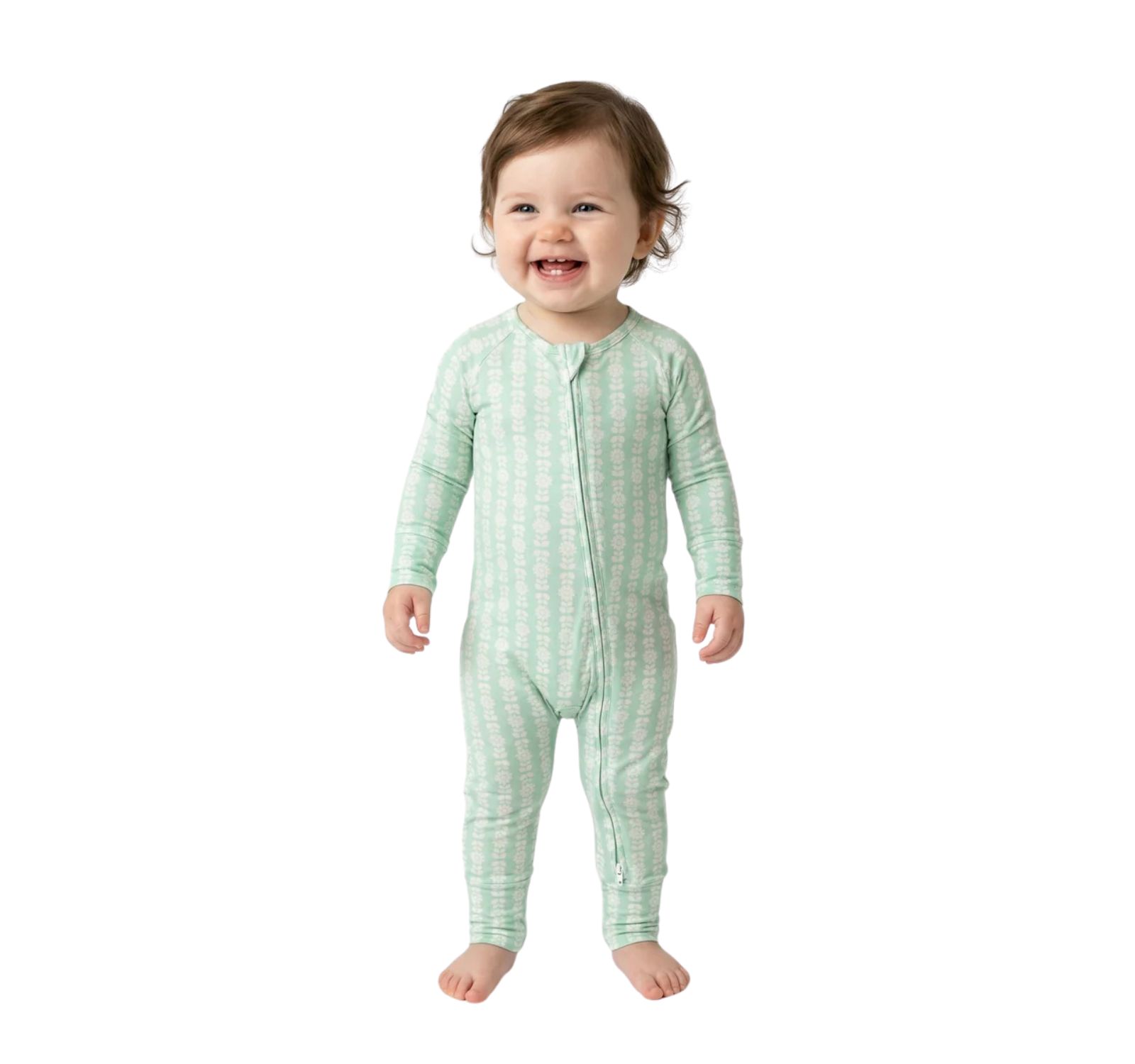 Слип Motette Baby Girls Mint Meadows Bamboo Sleeper