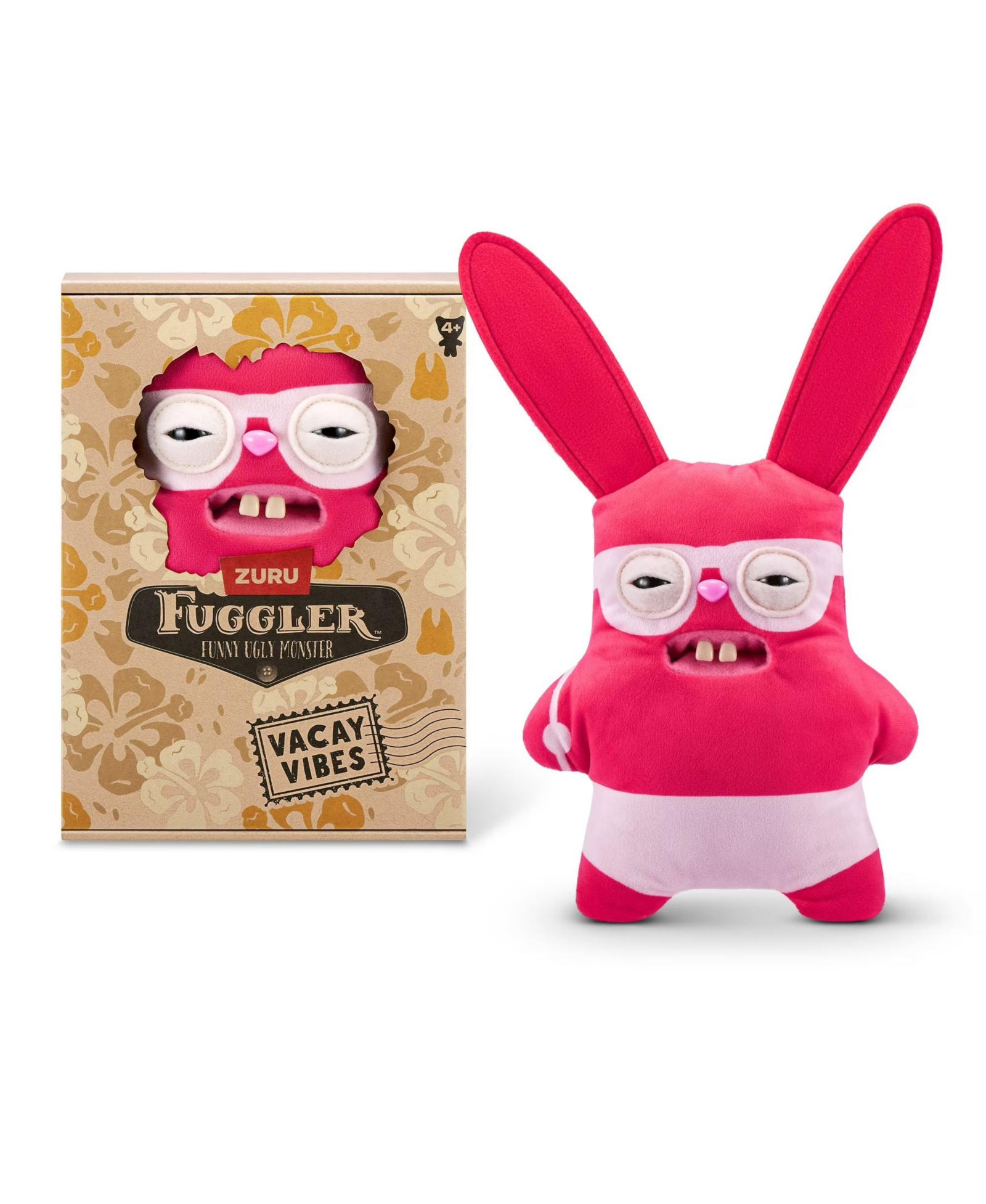 Fuggler Vacay Vibes Rabid Rabbit Red смешная уродливая игрушка-монстр из плюша, 9 дюймов
