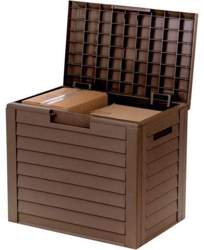 IRIS 35-Gallon Outdoor Deck Storage Box, Lockable and UV-Protected, Weather-Resistant Patio Storage, Durable and Stylish Design