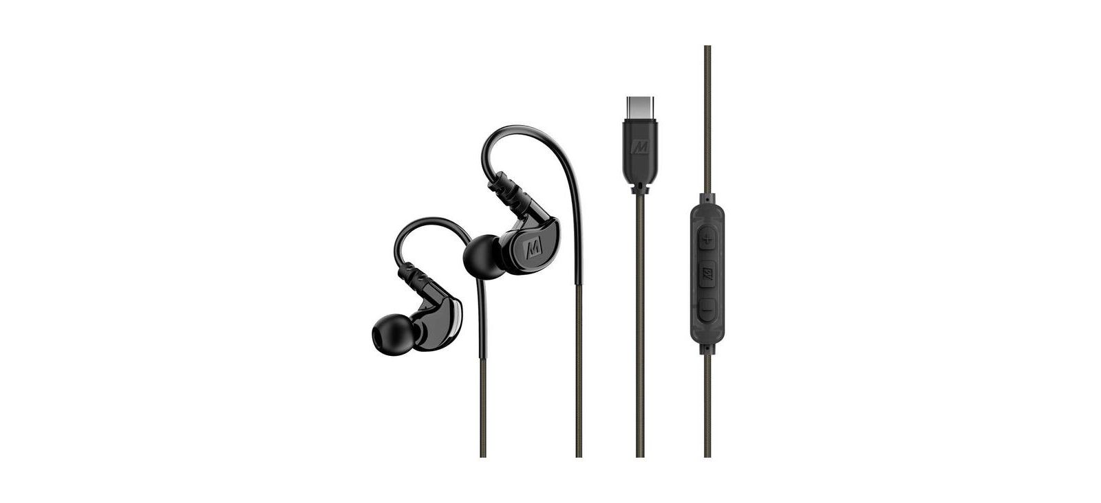 MEE audio M6 внутриканальные спортивные наушники с амбушюрами и гарнитурой (USB-C)