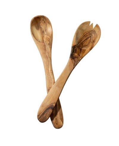 Gharyan Stoneware, Olive Wood Utensils Set