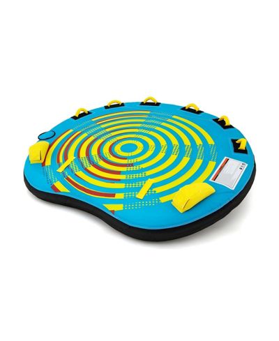 3-Person Inflatable Towable Boat Tube with Double Valves