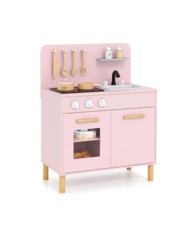 Hongge Interactive-Stovetop Kitchen Playset with Storage, Ages 3+