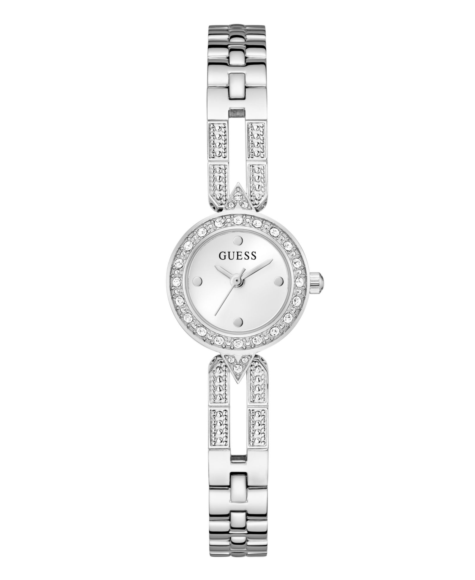 Женские часы Guess из нержавеющей стали серебристого цвета, 23mm