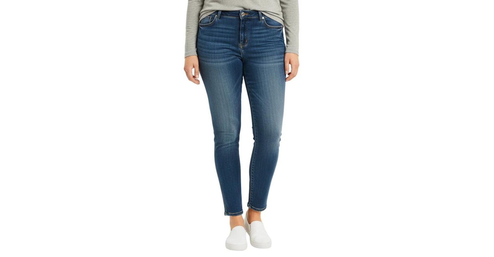 SLINK Jeans женские джинсы skinny с высокой посадкой, длина до щиколотки, 28" inseam