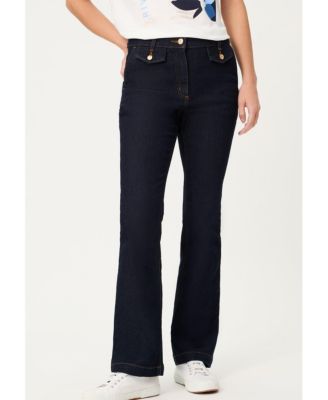 Olsen женские джинсы bootcut из тёмного денима