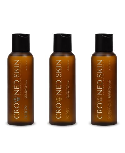 Crowned Skin King, Reign, and Monarch Body Oil Set