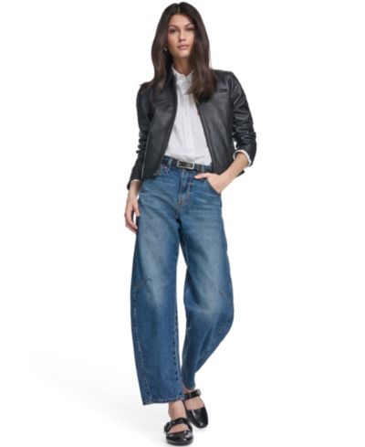 Levi's Women's Real Leather Laydown Collar Jacket