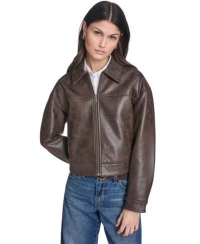 Женская куртка Levi's Faux Suede Relaxed-Fit Zip-Front