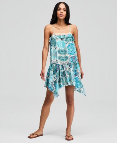 And Now This Petite Square Neck Floral Mini Dress, Macy's Exclusive