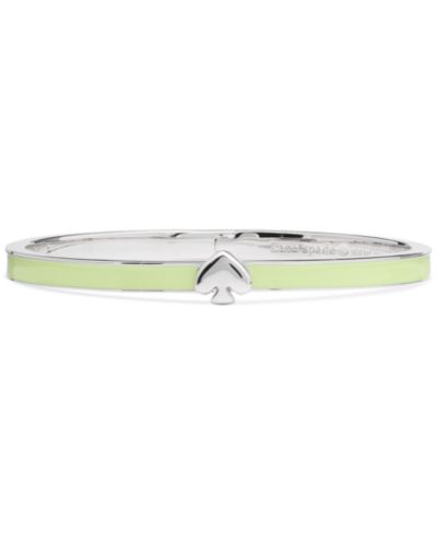 kate spade new york Silver Plated Thin Enamel Bangle Bracelet