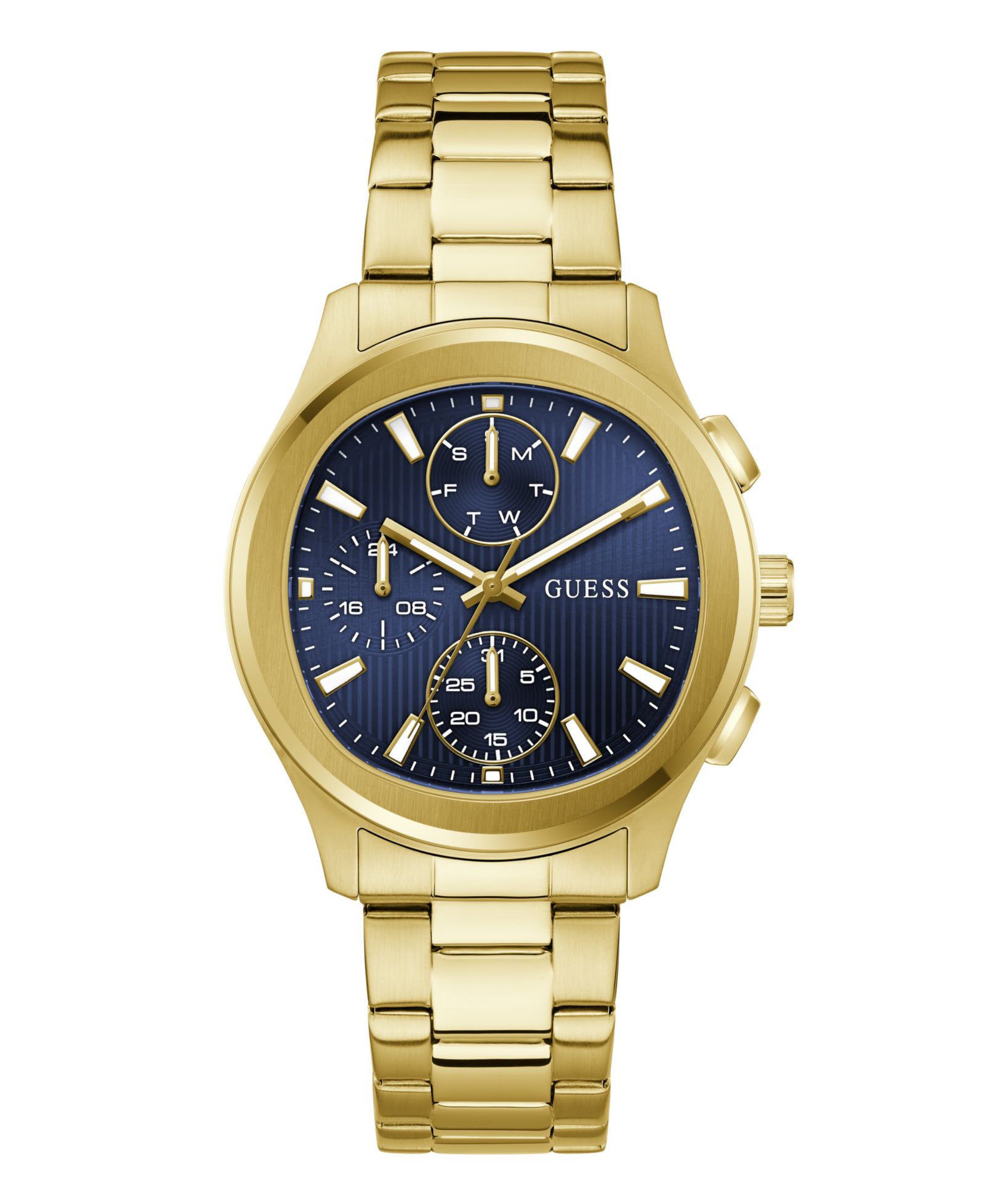 GUESS Men's Gold-Tone Multi-Function Watch, 40mm