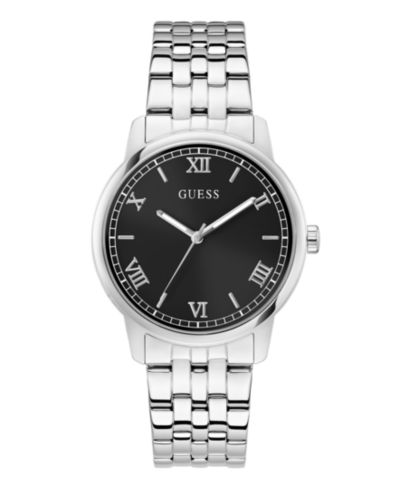GUESS Мужские аналоговые часы Silver-Tone 40mm