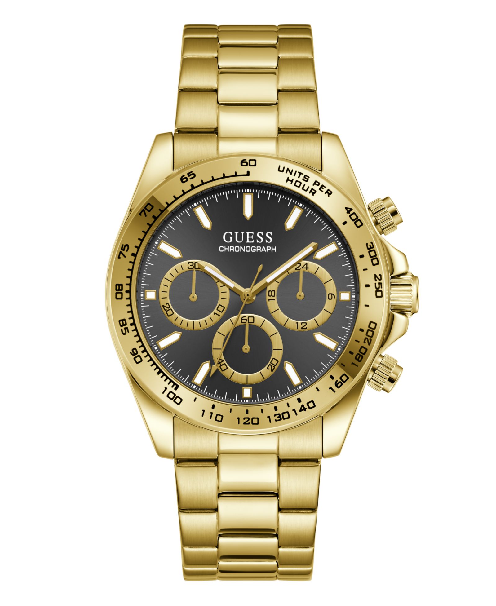 GUESS Мужские часы Chronograph Gold-Tone, 42mm