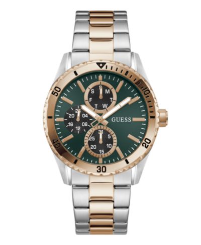GUESS Men's Two-Tone Multi-Function Watch, 43mm