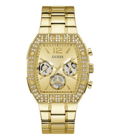 GUESS Men's Gold-Tone Multi-Function Watch, 41mm